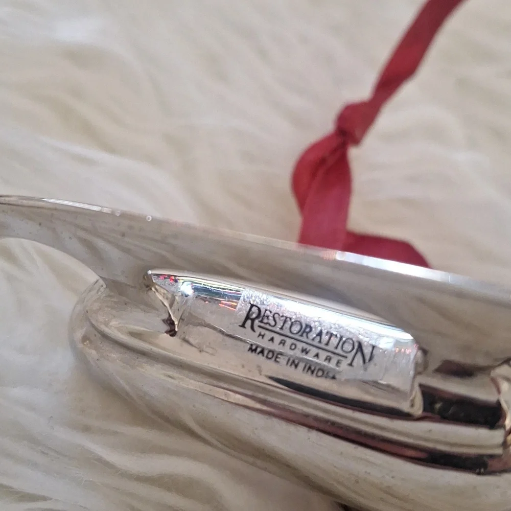 Vintage Restoration Hardware Ice Skate Ornaments